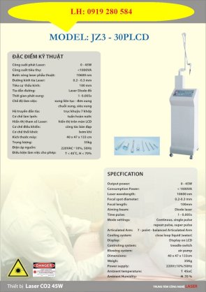 Máy Laser CO2 Model: JZ3 – 30PLCD