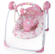 Ghế nằm ăn bột kiểu xích đu tự động Bright Starts Blosomy Blooms Portable Swing Pink 7191 - Ảnh 1