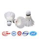 Double Fish Jinque 12 PCS White Natural Feather Badminton Shuttlecock for International Tournament - Ảnh 1