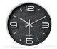 KABB Modern Minimalist Round 12-inch Non Ticking Ultra Silent Wall Clock (Black, 12-inch) - Ảnh 1