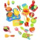 Children Funny Kitchen Ware Plastic Pretend Cooking Dishes Food Toy Colorful - Ảnh 1