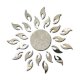 Bessky(TM) 2014 New Luxury 3D Sun flower Home Decor Bell Cool Mirrors Wall Stickers (Sliver) - Ảnh 1