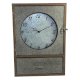 Galvanized Clock Cabinet With Drawer - Ảnh 1