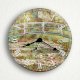Bridge Over a Pond of Water Lilies Monet 6" Silent Wall Clock (Includes Desk/Table Stand) - Ảnh 1