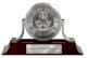 Personalized Engraved Silver Da Vinci Dial Cherry Mantle Desk Wood Clock. This anniversary gift clock, employee service award and retirement gift includes a personalized Silver Engraving Plate. - Ảnh 1