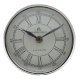 4" Silver Finish Table Top Clock with Roman Numerals - Office Decor - Ảnh 1