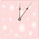 Rikki KnightTM Light Pink Bubbles Design Design 6" Art Desk Clock - Ảnh 1