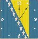 Rikki KnightTM Bolivia Flag on Distressed Wood Design 6" Art Desk Clock - Ảnh 1