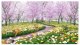 Tranh gạch phong cảnh vườn hoa công viên VN 02 - Ảnh 1