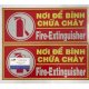 Biển báo nơi để bình chữa cháy - Ảnh 1