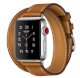 Đồng hồ thông minh Apple Watch Hermès Series 3 38mm Stainless Steel Case with Fauve Barenia Leather Double Tour - Ảnh 1