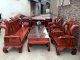 Bộ bàn ghế giả cổ tần thủy hoàng gỗ hương vân đồ gỗ Đỗ Mạnh - Ảnh 1