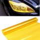 Decal dán đổi màu đèn ô tô xe máy màu vàng (120 X 30CM) - Ảnh 1