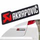 Tem logo nổi Akrapovic dán trang trí xe - Ảnh 1