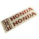 Tem logo chữ nổi HONDA dán trang trí xe HD03 (đỏ)