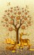 Tranh gạch men 3D cây tiền vàng con hươu vàng - Ảnh 1