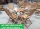 Bộ ghế gỗ cafe sân vườn HGHW36 - Ảnh 1