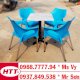 Bộ bàn ghế cafe nhựa đúc Hoàng Trung Tín HTT2019 Xanh - Ảnh 1