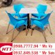 Ghế nhựa cafe Hoàng Trung Tín màu xanh - Ảnh 1