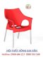 Ghế cà phê thân nhựa chân inox HGH2711 -- đỏ - Ảnh 1