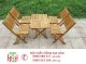 Bàn ghế gỗ cafe chân xếp HGH305 - Ảnh 1