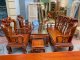 Bộ bàn ghế giả cổ trạm quốc đào gỗ gõ đỏ Đồ gỗ Đỗ Mạnh - Ảnh 1