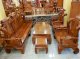 Bộ bàn ghế tần thủy hoàng gỗ hương cột 12 – BBG455 - Ảnh 1