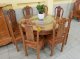 Bộ bàn ăn gỗ hương ghế hoa hồng bàn tròn 8 ghế-BBA109A - Ảnh 1