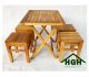 Bàn ghế gỗ cafe cóc HGH227 - Ảnh 1