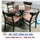 Bàn ghế gỗ cafe, nhà hàng HGH439 - Ảnh 1