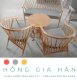 Bàn ghế gỗ lót đệm HGHG04 - Ảnh 1