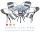 Bàn ghế mây nhựa HGHMN04 - Ảnh 1