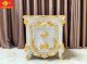 Tủ đầu giường Hoàng gia cổ điển sơn trắng dát vàng VIP – TDG029D - Ảnh 1