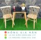 Bộ bàn ghế gỗ tao nhã Hồng Gia Hân B034 - Ảnh 1