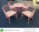 Bộ bàn ghế decor màu hồng tựa lưng siêu đẹp - HGH1201 - Ảnh 1