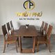 Bộ bàn ăn gỗ sồi 6 ghế ba tiêu Thiên Phú Furniture - Ảnh 1
