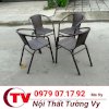 Bàn Ghế Nhựa Giả Mây Tường Vy Tv038