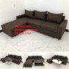 Bộ Bàn Ghế Sofa Góc L Màu Nâu Đậm Ở Nội Thất Ghế Sofa Bến Tre