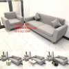 Bộ Ghế Sofa Nguyên Sét Ghế Dài Và Ghế Đơn Xám Ghi Trắng Ở Nội Thất Thế Giới Sofa Khánh Hòa