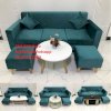 Bộ Ghế Sofa Băng Dai 1M9 Màu Xanh Nhung Đẹp Ở Nội Thất Thế Giới Sofa Lâm Đồng