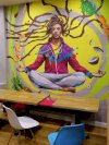 Vẽ Tranh Tường Phòng Tập Yoga, Fittness