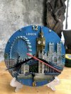 Đồng Hồ Treo Tường London, Thân Composit In Hình Nổi Các Công Trình Kiến Trúc Nổi Tiếng Của Thành Phố