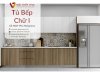 Tủ Bếp Đơn Giản Hình Chữ I Gỗ Mdf Melamine Đẹp Giá Rẻ