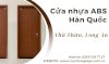 Giá Cửa Nhựa Abs Hàn Quốc Tại Thủ Thừa, Long An