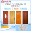 Các Lưu Ý Khi Chọn Cửa Gỗ Chống Cháy