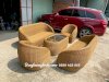 Sofa Mây Nhựa- Bàn Ghế Sân Vườn Ngoài Trời