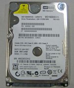 Western Digital 160Gb - 5400Rpm - 8Mb Cache  Ata - For Noterbook