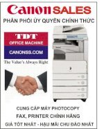 Canon Tân Đại Thành Đại Lý Phân Phối - Bảo Trì Ủy Quyền Canon Việt Nam Chuyên Kinh Doanh Sỉ Và Lẽ Máy Văn Phòng Canon