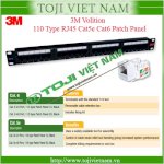 Patch Panel 3M Volition Usa 12 Port 24 Port 48 Port Utp Cat5E Cat6 Cat7 10Gigabit - Toji Việt Nam