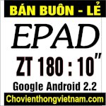 Máy Tính Bảng Tablet Pc Epad Zt 180 (10 Inch) Google Android 2.2, Thời Gian Bảo Hành: 6 Tháng